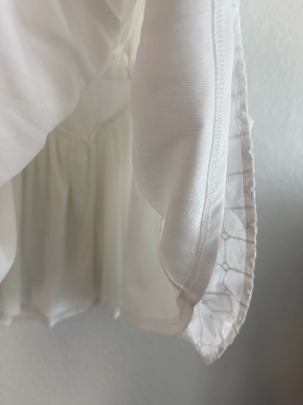 Altar'd State White Eyelet Tiered Mini Dress - Picture 8 of 9